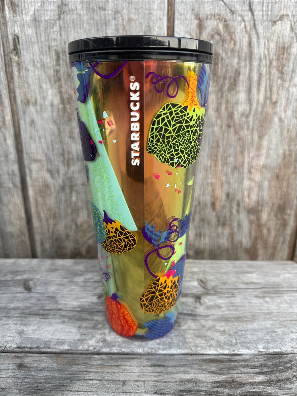 Starbucks UFO Glow In The Dark 2024 Pumpkins 24oz Venti Tumbler No Straw